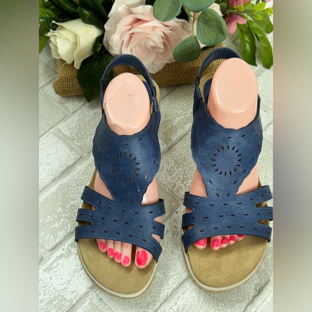 Easy Street Navy Women's Sandals